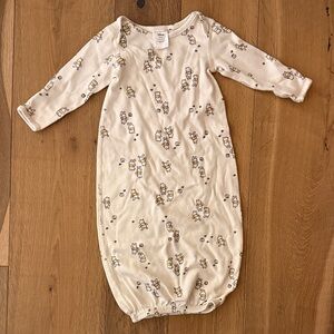 Hanna Andersson Adorable Cream Kids Pajamas with Bear Print 3-6 Months